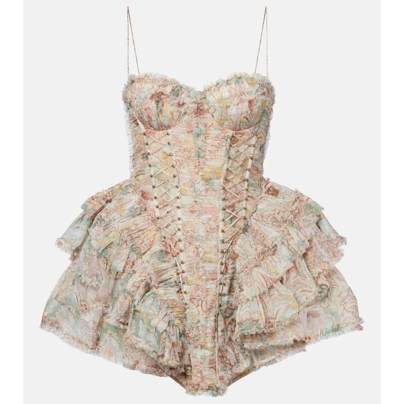 Zimmermann Rebellion floral silk minidress