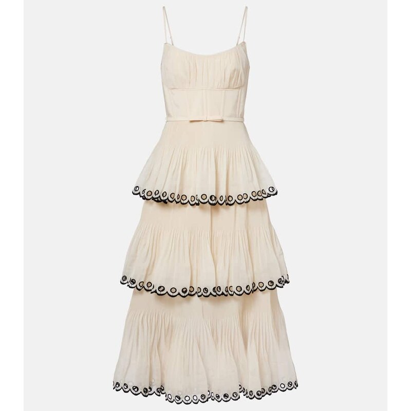 Zimmermann Embroidered bustier dress