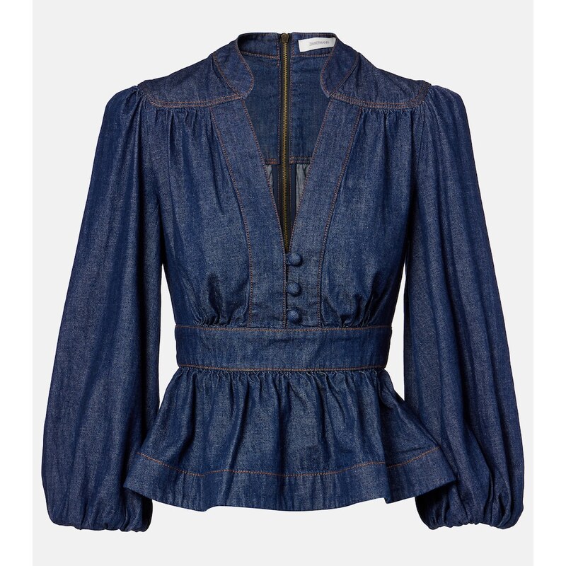 Zimmermann Awaken denim blouse