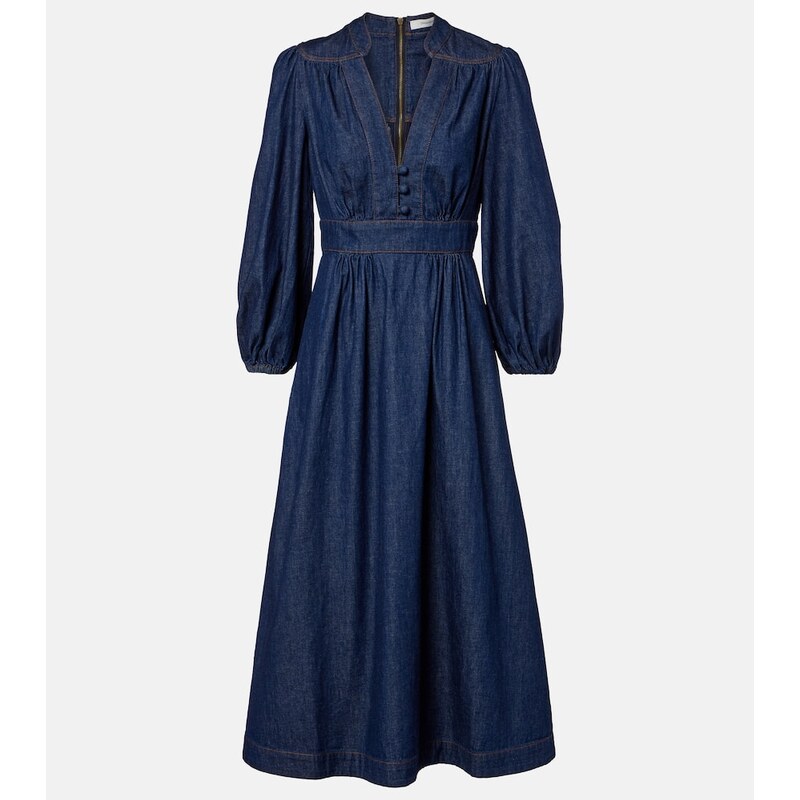 Zimmermann Awaken denim midi dress