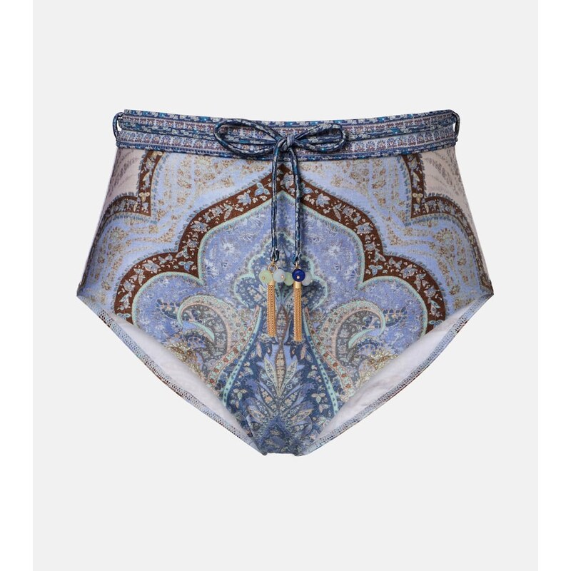 Zimmermann Wanderlust high-rise bikini bottoms