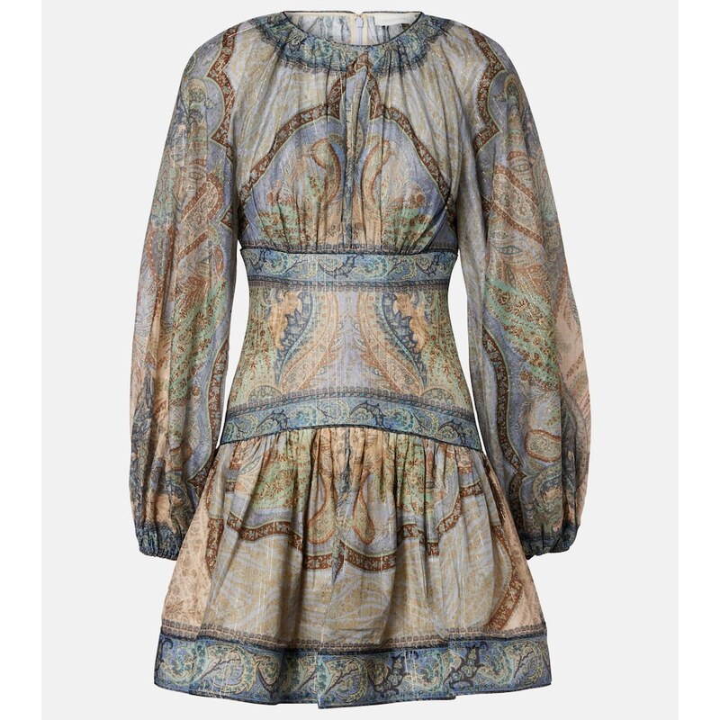 Zimmermann Wanderlust cotton and silk-blend minidress