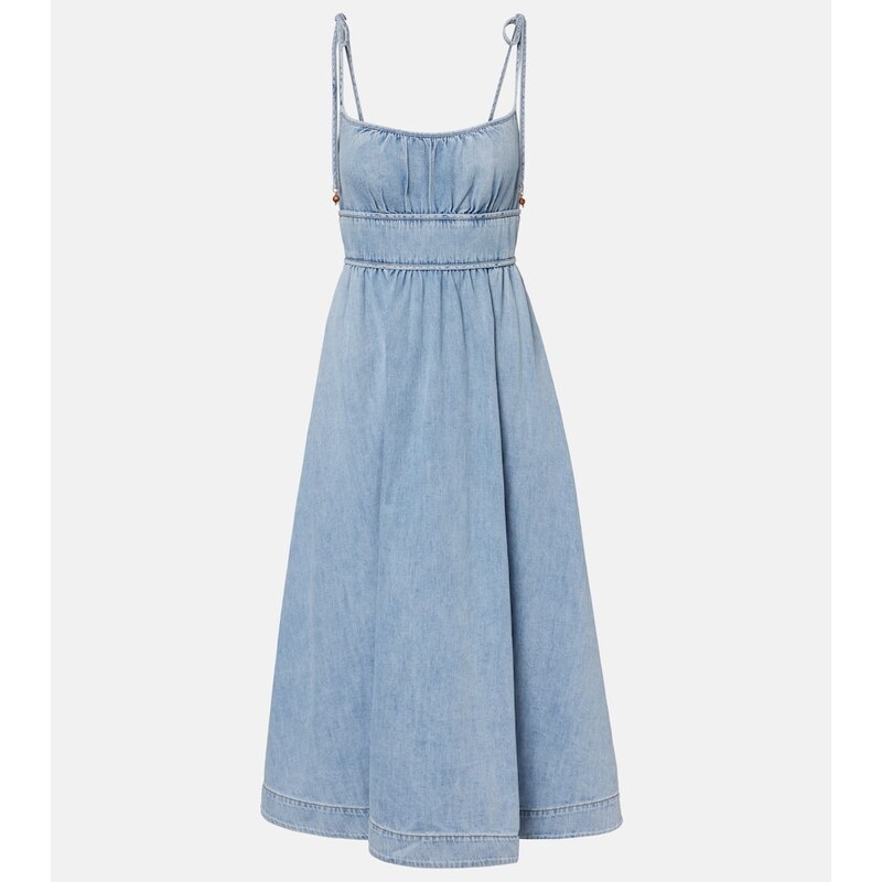 Zimmermann Wanderlust denim midi dress