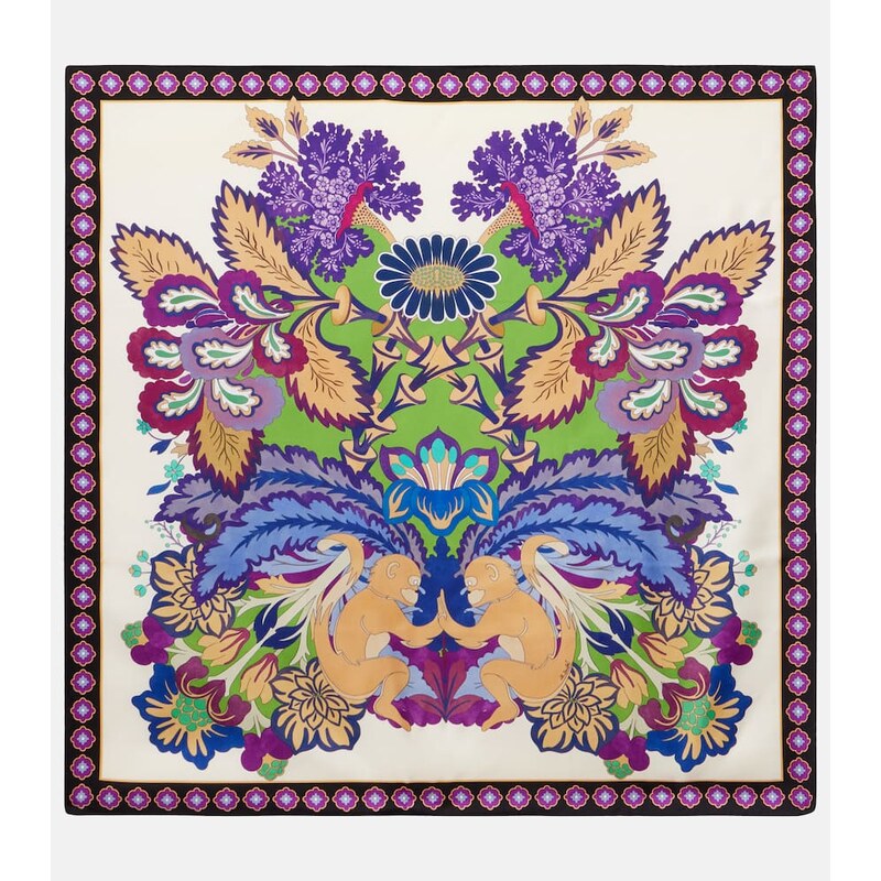 La DoubleJ Printed silk twill scarf