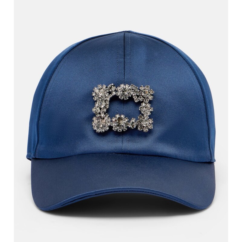 Roger Vivier Efflorescence satin baseball cap