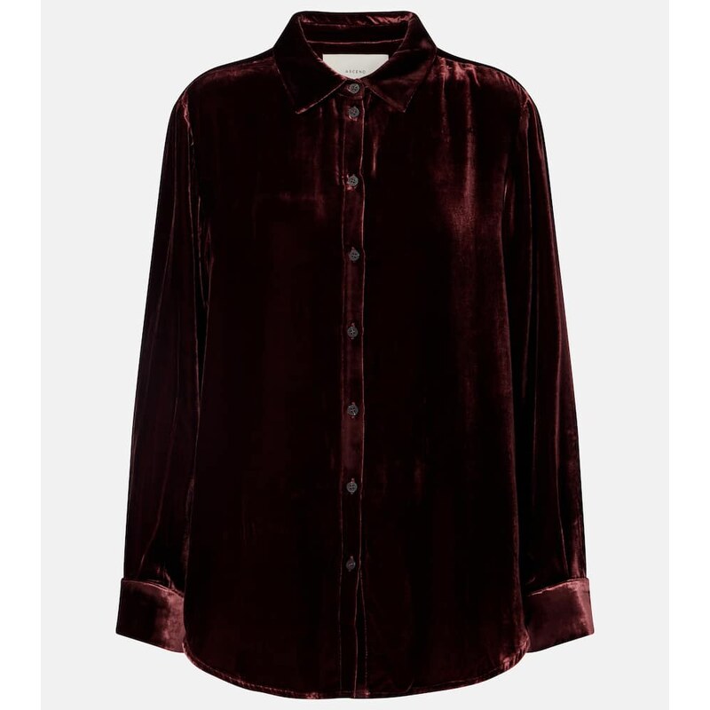 Asceno London velvet shirt