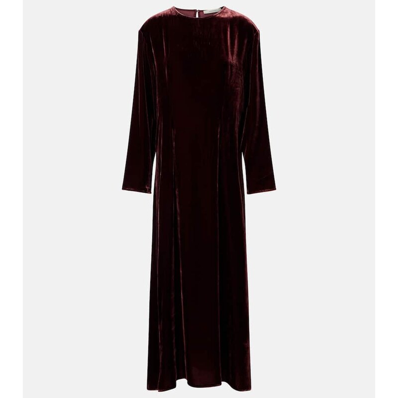 Asceno Jody velvet midi dress