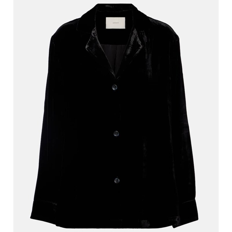 Asceno Calabasas velvet shirt