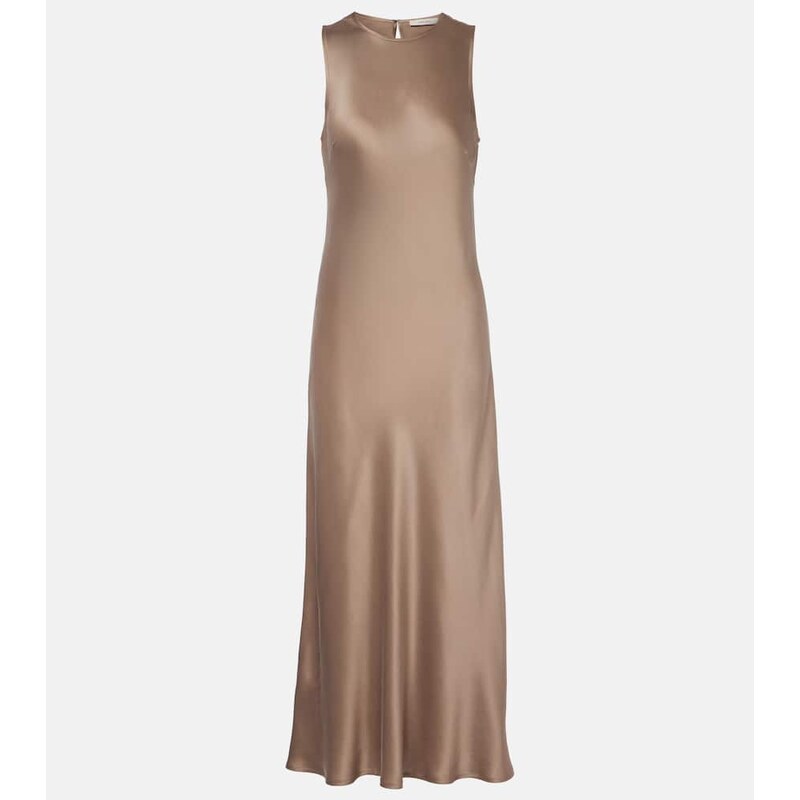Asceno Valencia silk charmeuse maxi dress
