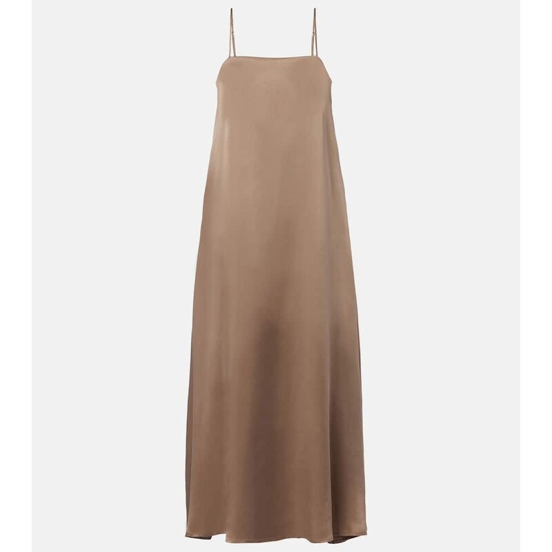 Asceno Melfi silk twill maxi dress