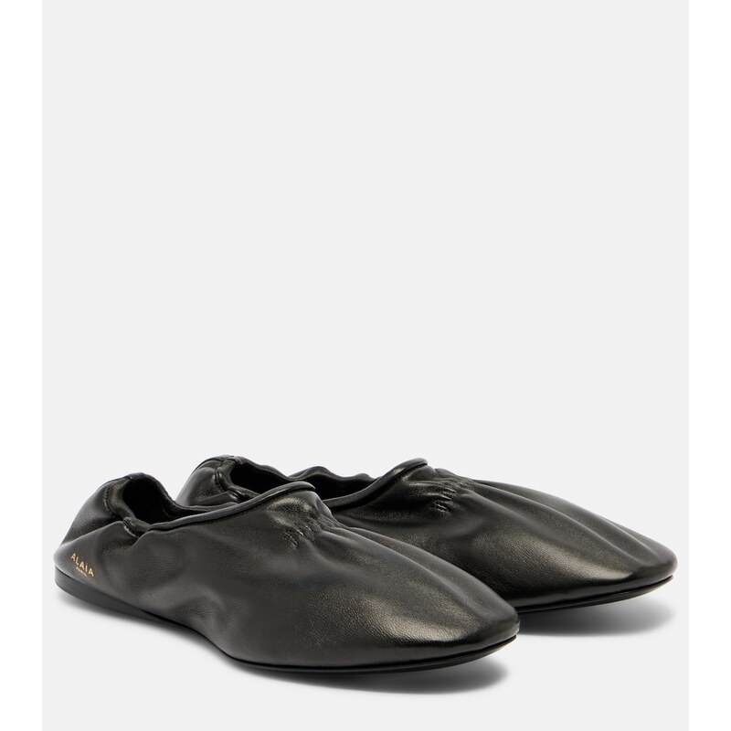 Alaia AlaÃ¯a Leather ballet flats