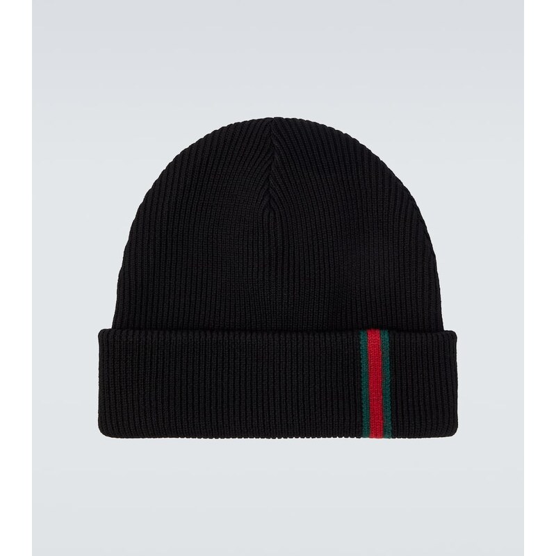 Gucci Web Stripe wool beanie
