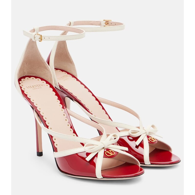 Valentino Garavani Bepointy 100 patent leather sandals