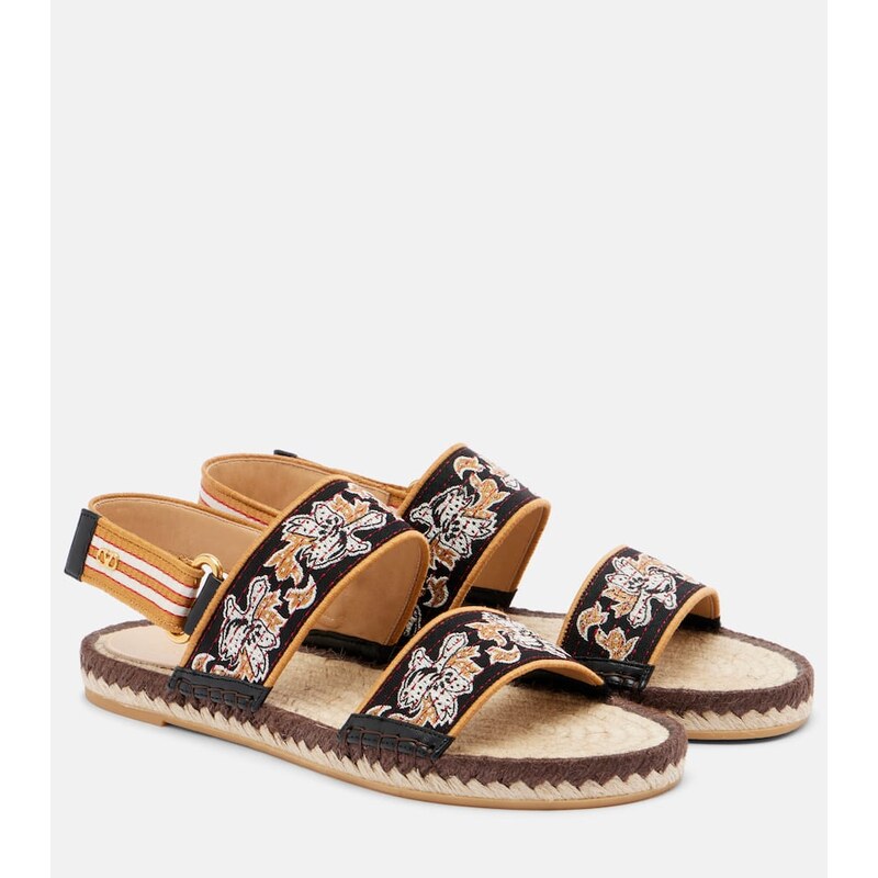 Valentino Garavani Bribri embroidered espadrille sandals