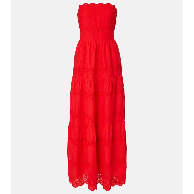 Melissa Odabash Sophie broderie anglaise cotton maxi dress