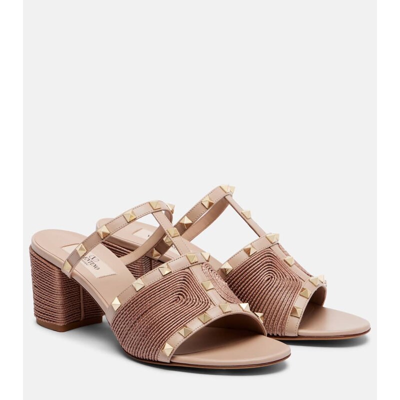 Valentino Garavani Rockstud 60 leather mules