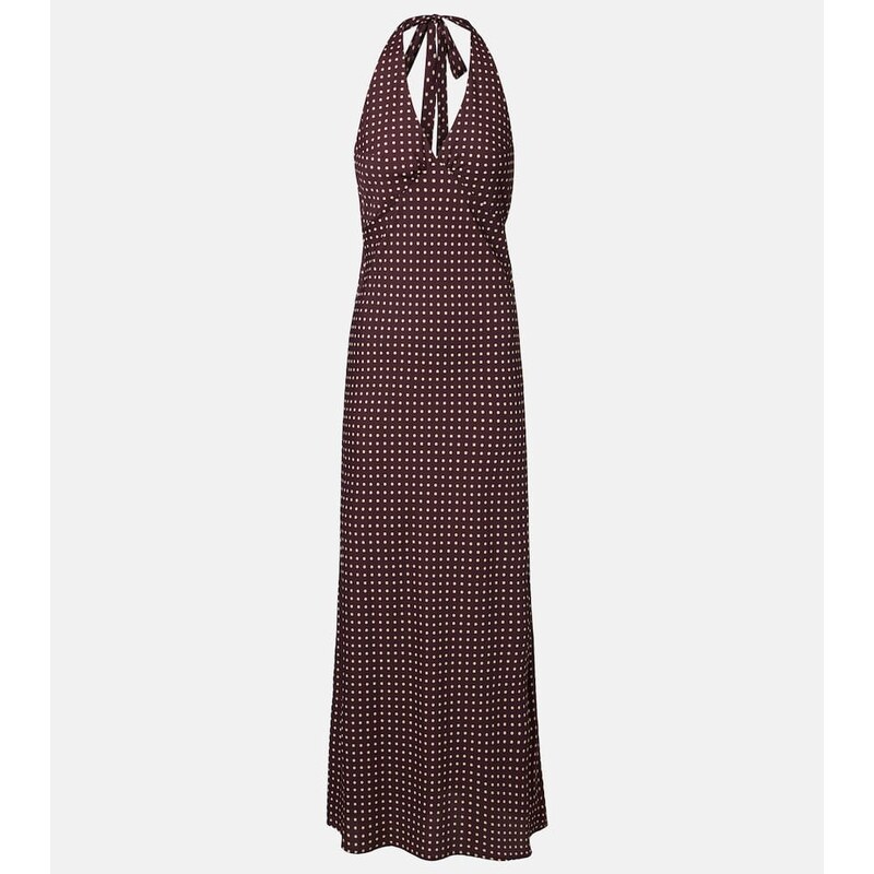 Faithfull Rosa polka-dot maxi dress