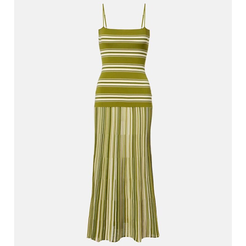 Faithfull Esenia striped cotton-blend maxi dress
