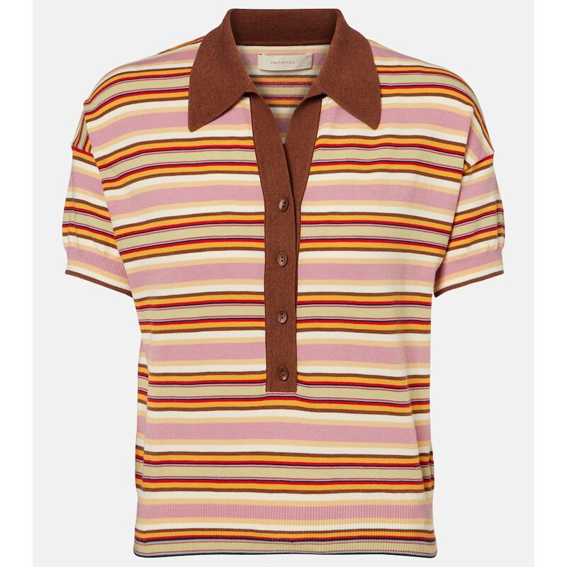 Faithfull Sable striped polo shirt