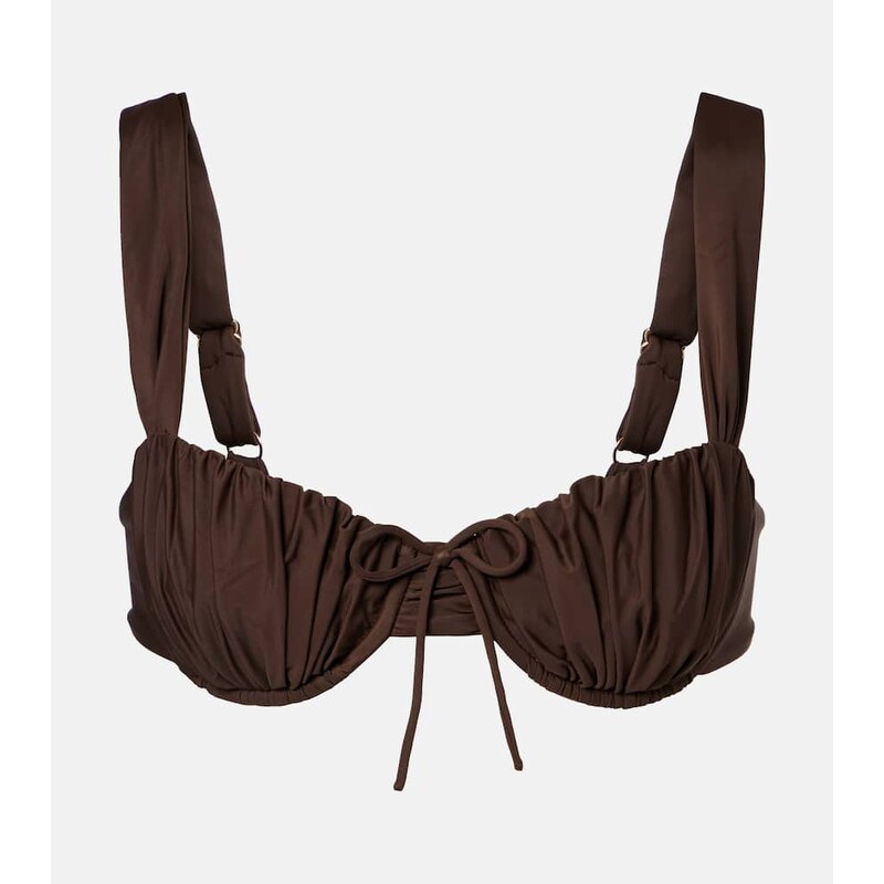 Faithfull Dinard ruched bikini top