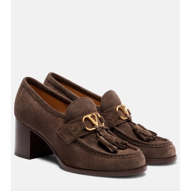 Valentino Garavani VLogo 60 suede loafer pumps