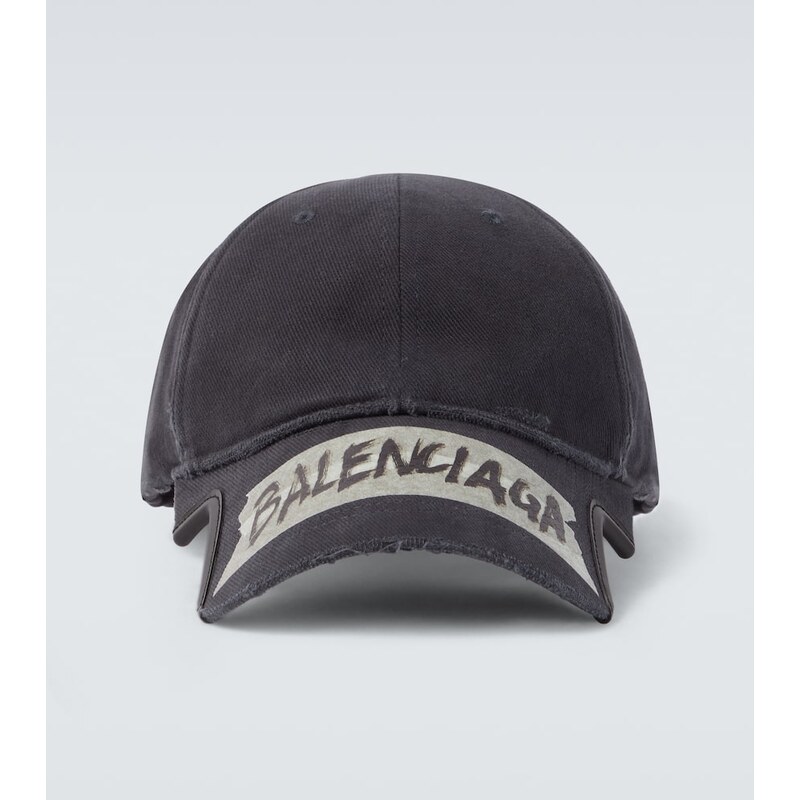 Balenciaga Masking Tape cotton drill baseball cap