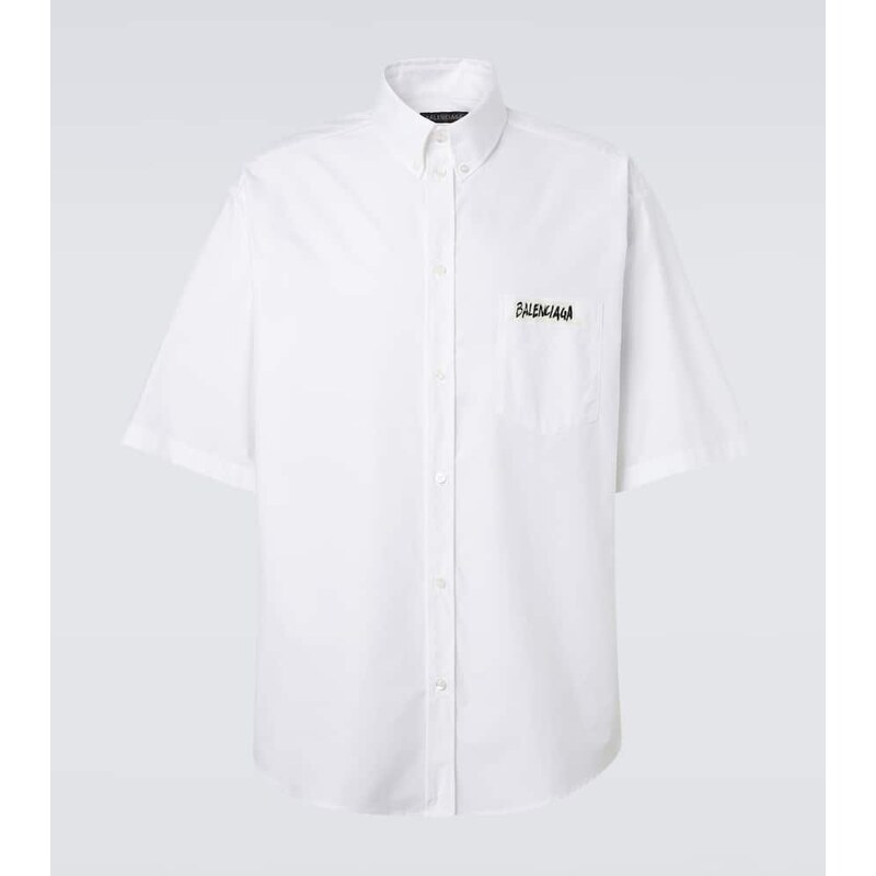 Balenciaga Masking Tape cotton poplin shirt