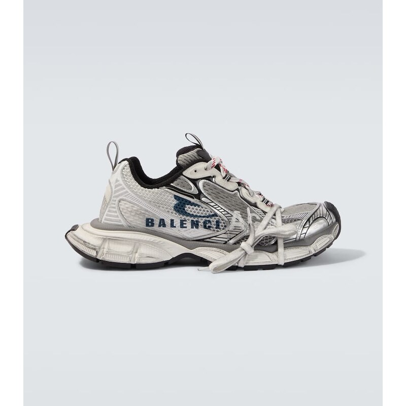 Balenciaga 3XL Split tenisky v bílé, modré a šedé barvě