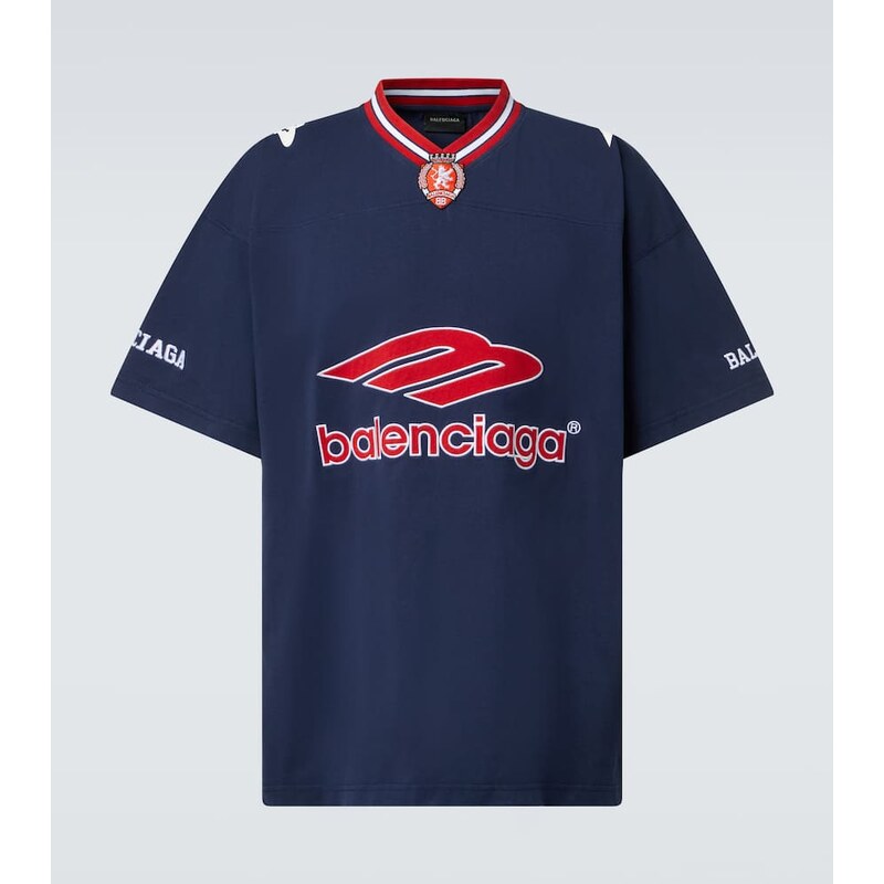 Balenciaga Logo oversized cotton jersey T-shirt