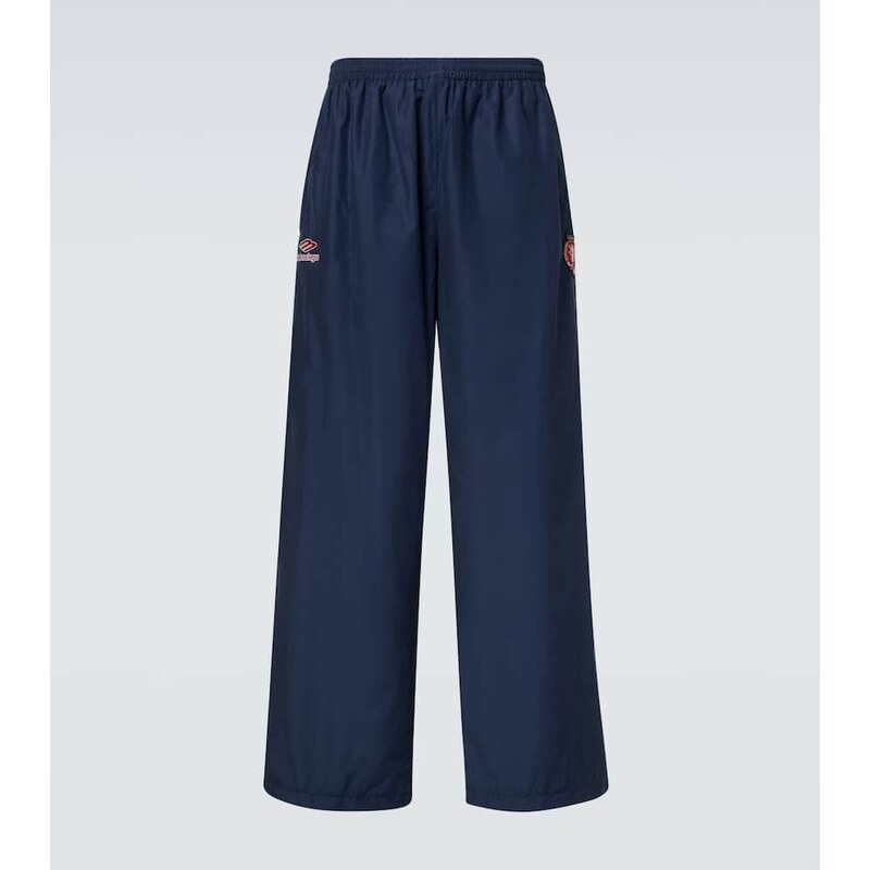 Balenciaga Logo oversized cotton-blend jersey track pants