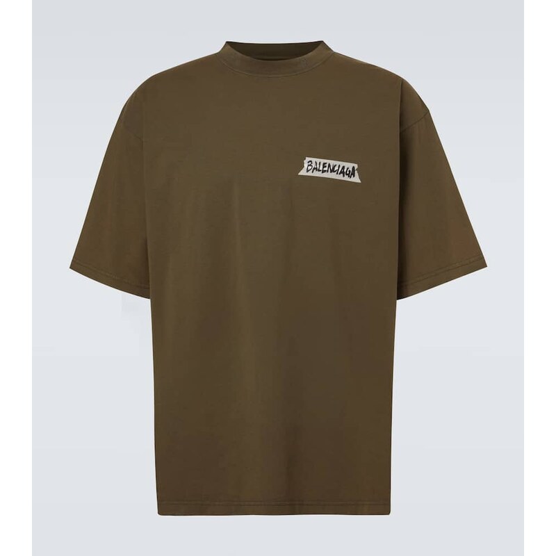 Balenciaga Logo cotton jersey T-shirt