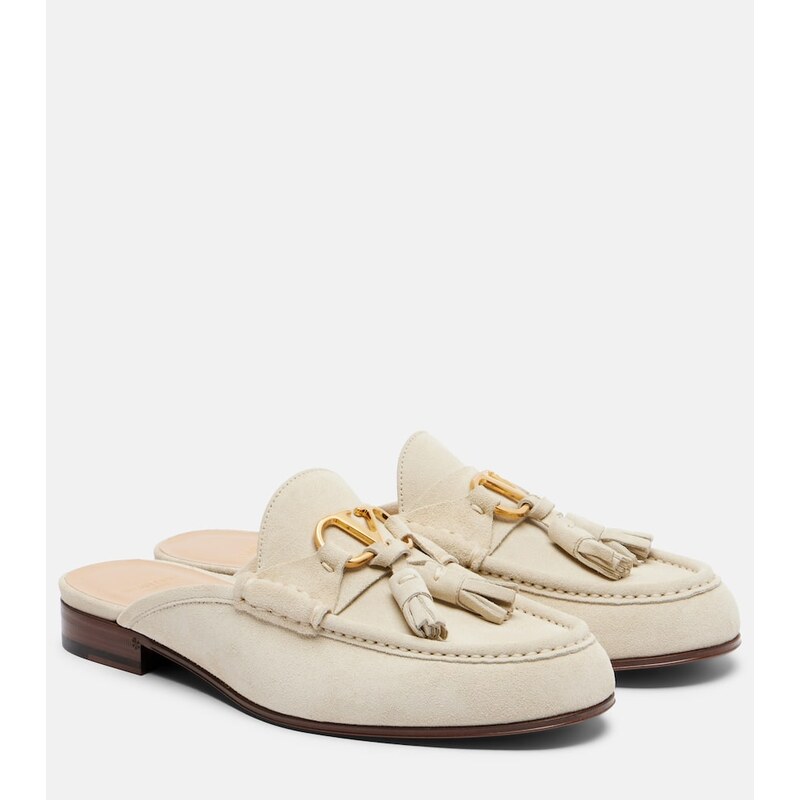 Valentino Garavani VLogo suede mules