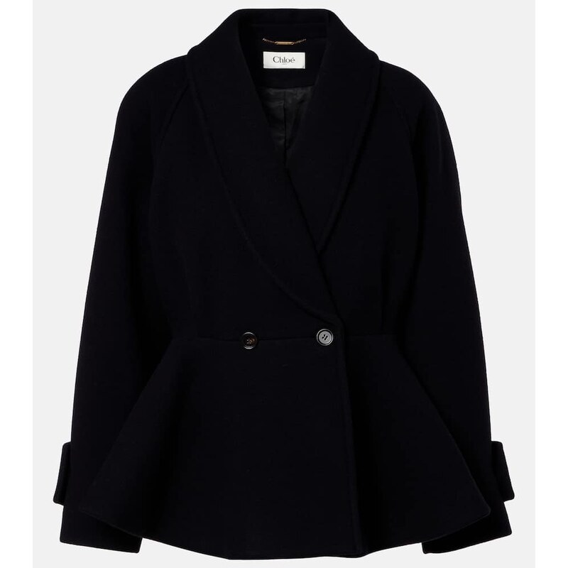 Chloe ChloÃ Peplum wool-blend coat