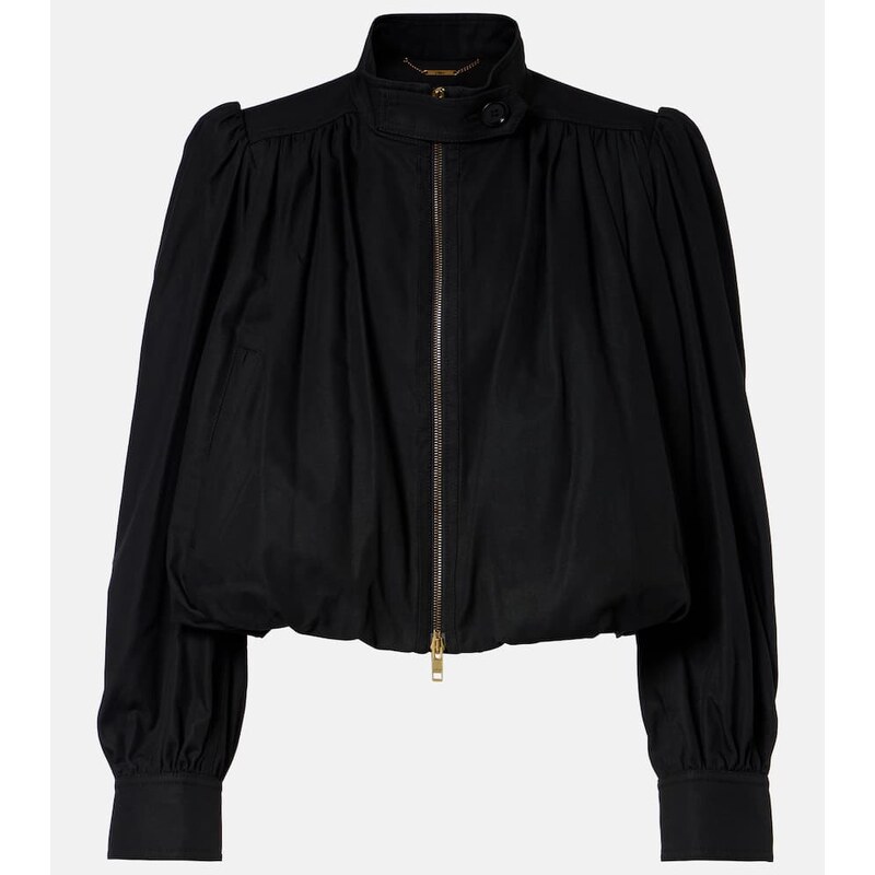 Chloe ChloÃ Gathered cotton canvas jacket