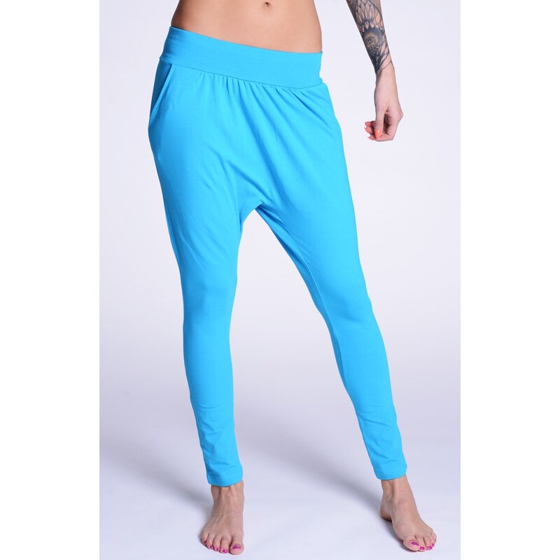 Lazzzy  COMFY pants torquoise / pink XS