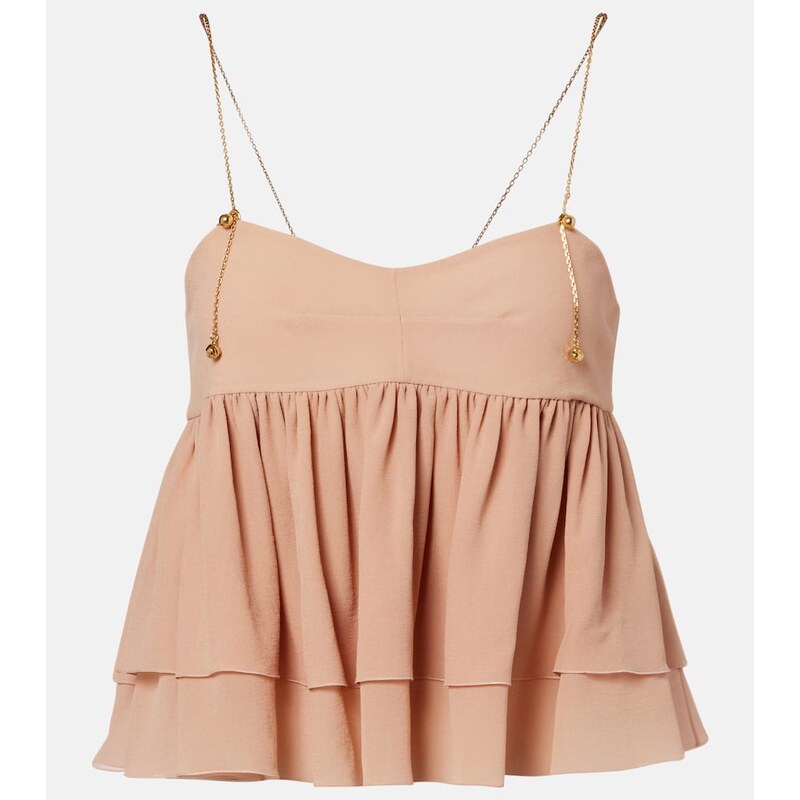 Krátké topy Chloé v barvě Biscuit Pink