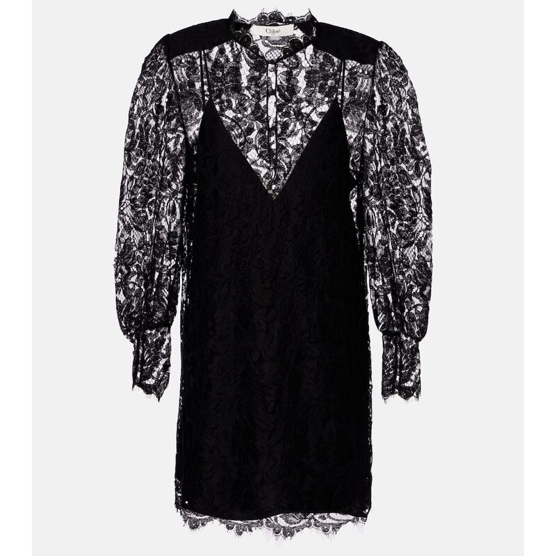 Chloe ChloÃ Floral lace minidress