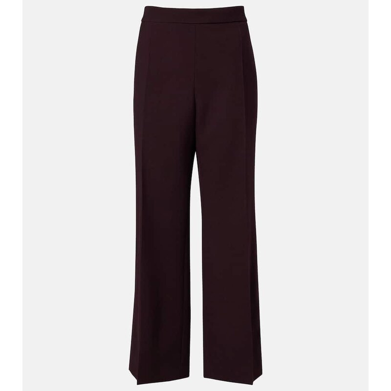 Chloé High-rise virgin wool wide-leg pants
