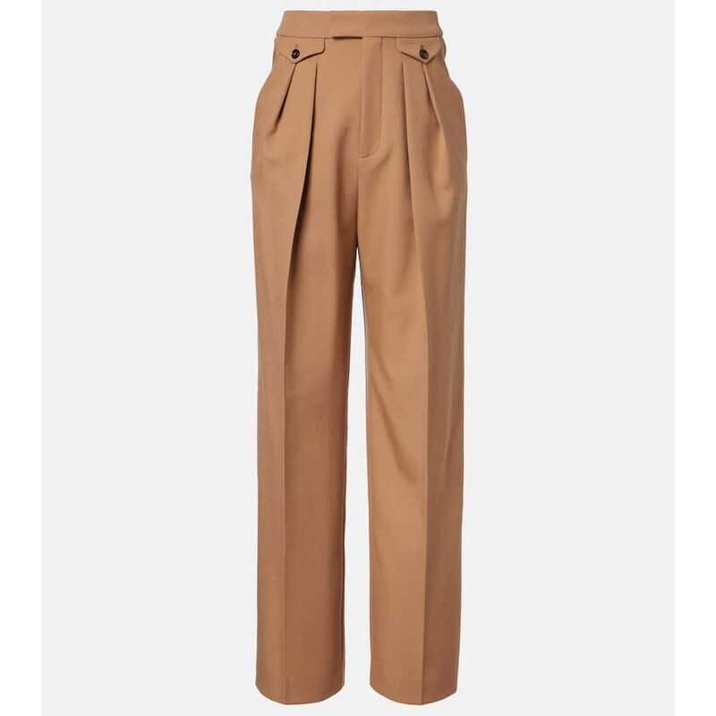 Chloe ChloÃ Virgin wool gabardine wide-leg pants