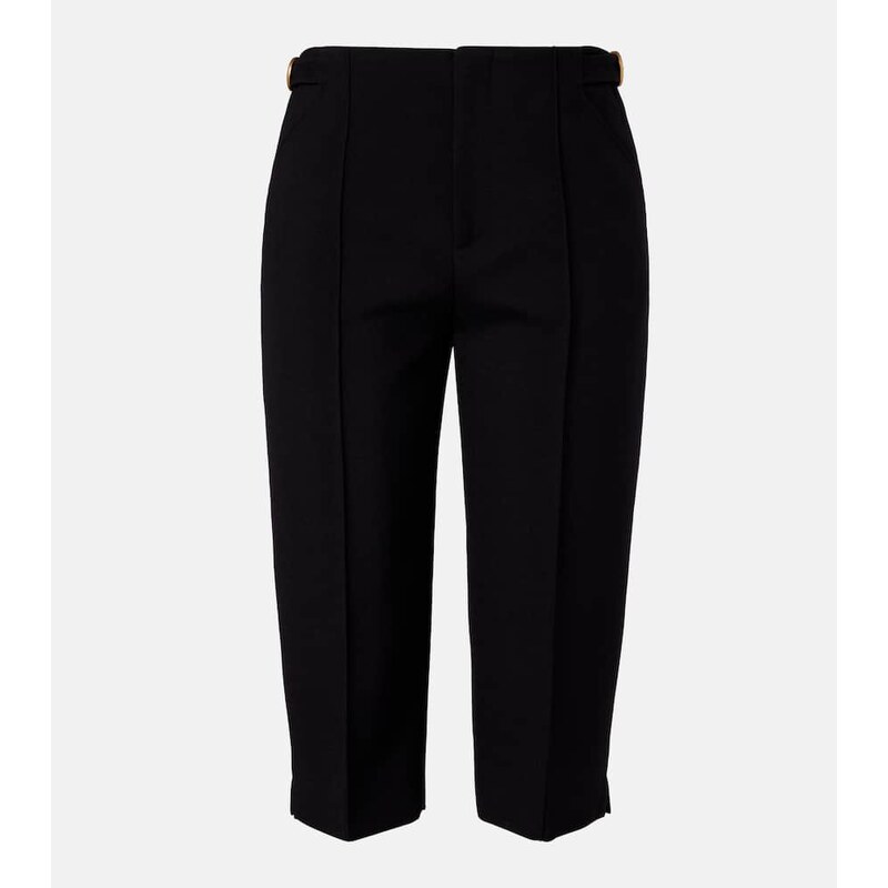 Chloe ChloÃ Virgin wool crÃªpe capri pants