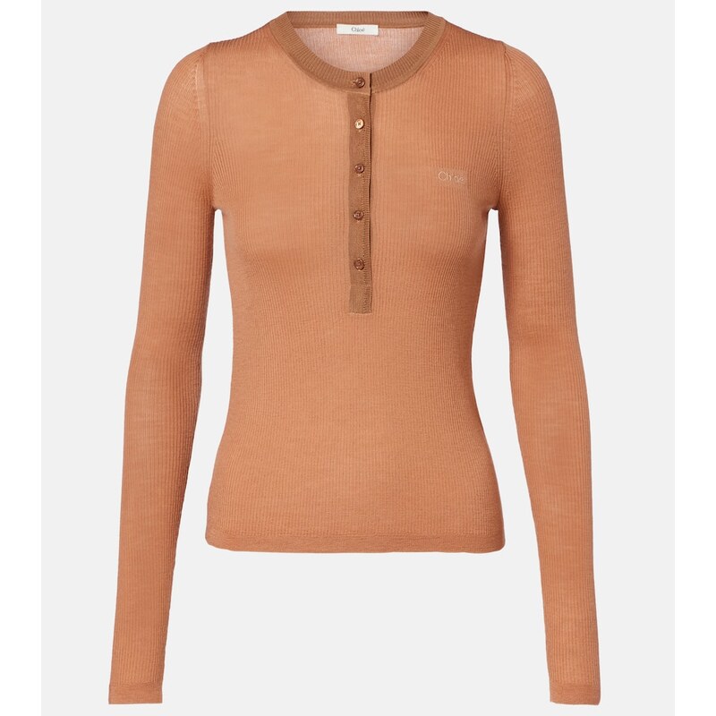 Chloe ChloÃ Wool Henley shirt