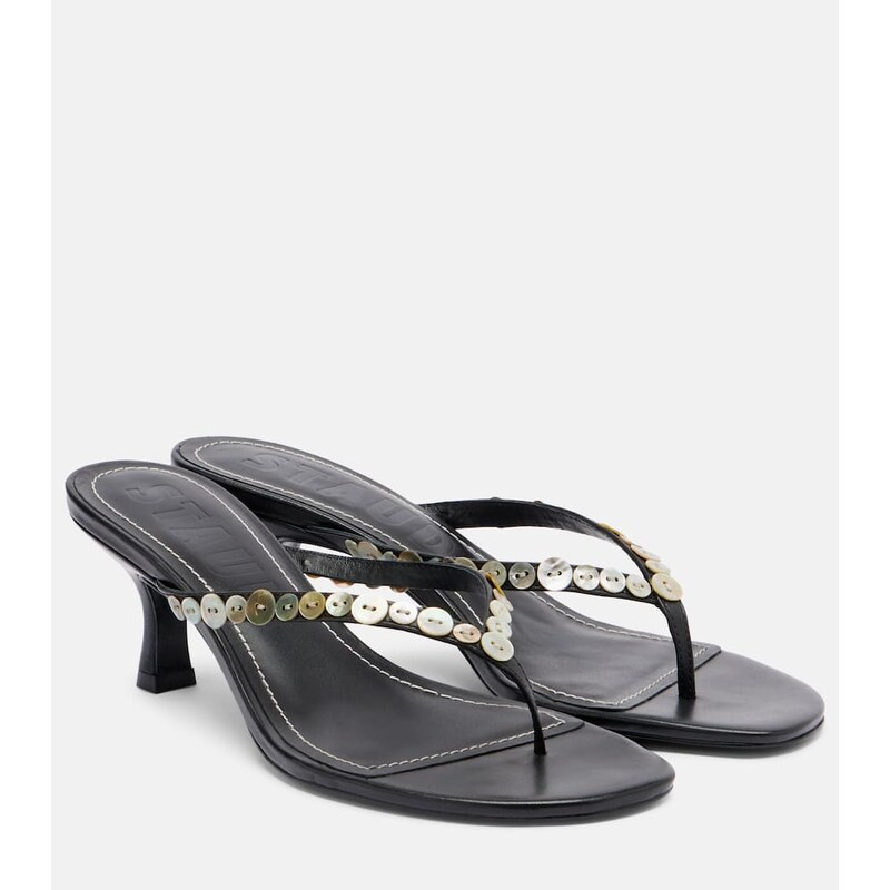 Staud Freja leather thong sandals