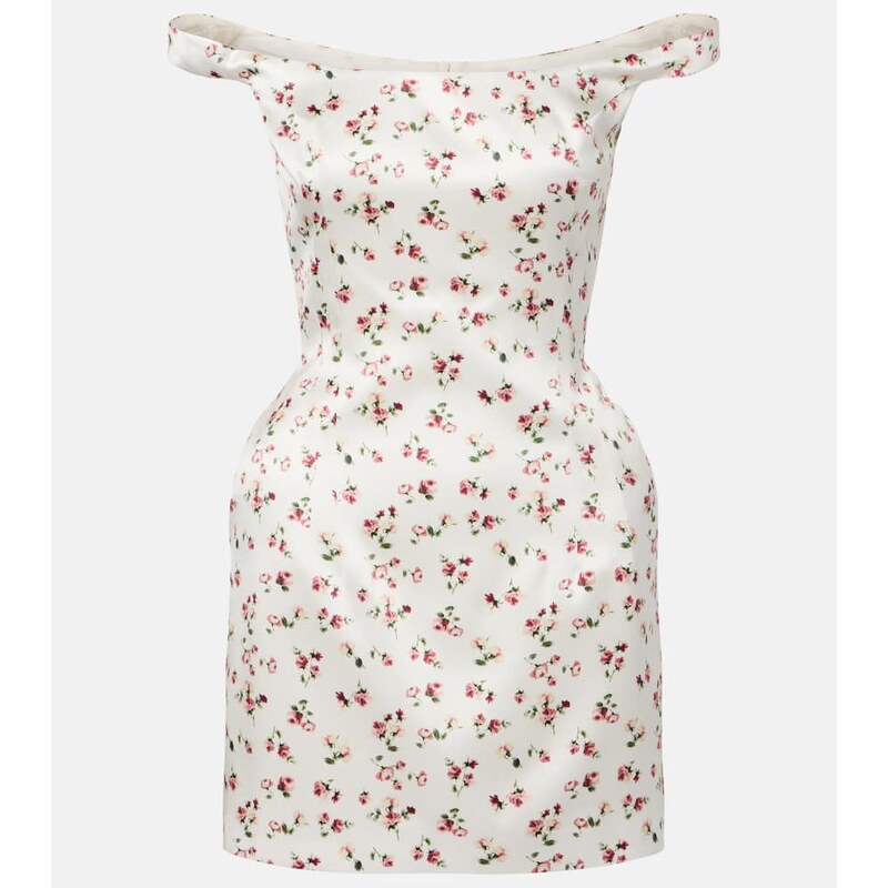 Magda Butrym Floral silk satin minidress