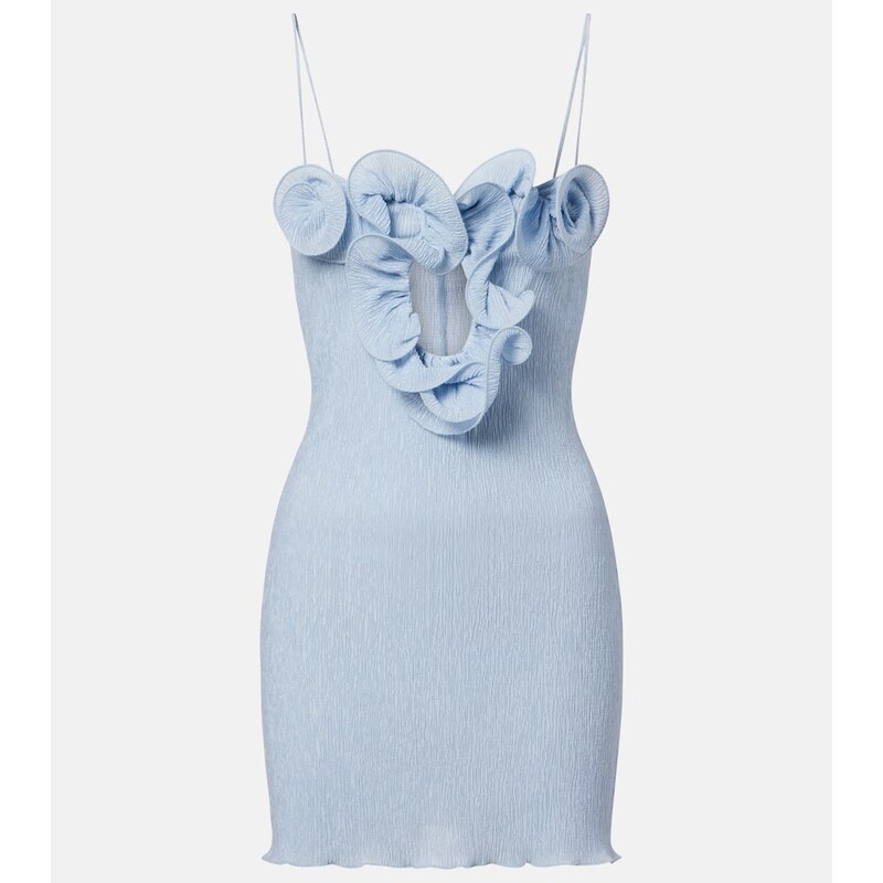 Magda Butrym Ruffled crÃªpe minidress