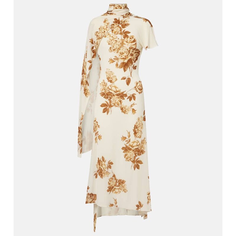 Magda Butrym Floral scarf-detail midi dress