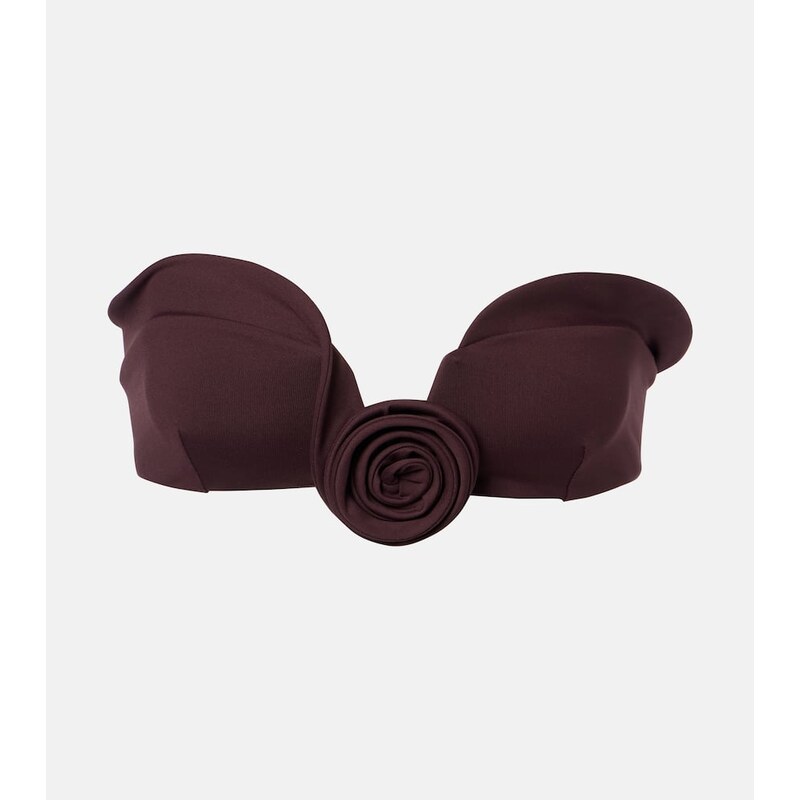 Magda Butrym Floral-appliquÃ bikini top