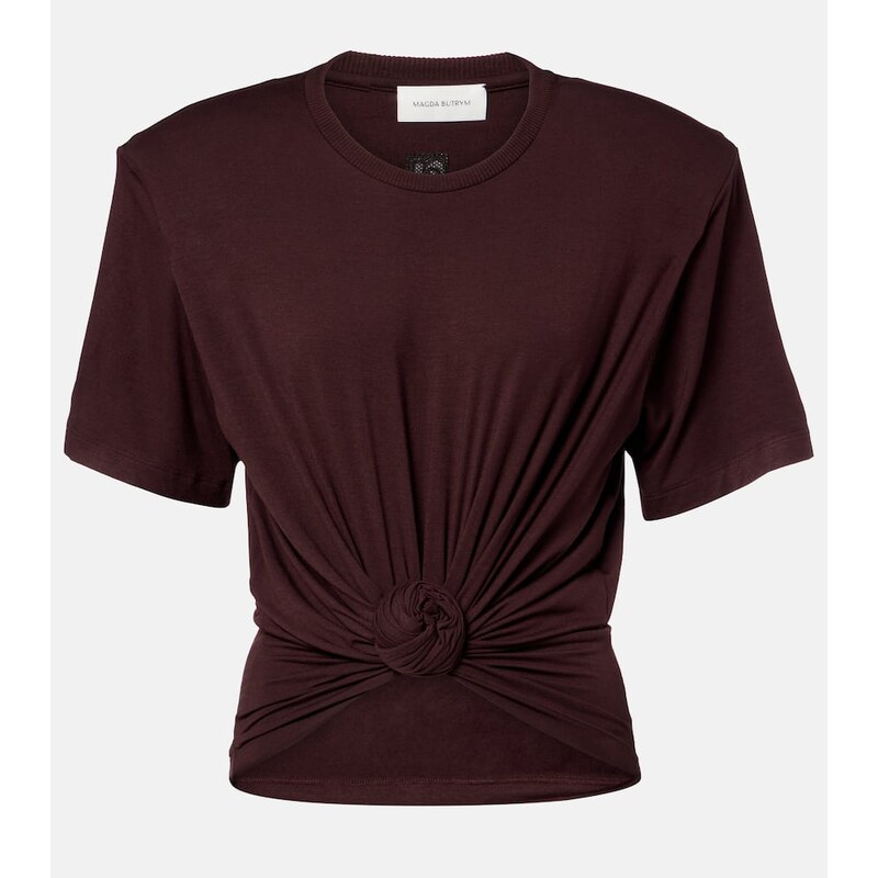 Magda Butrym Floral-appliquÃ jersey T-shirt