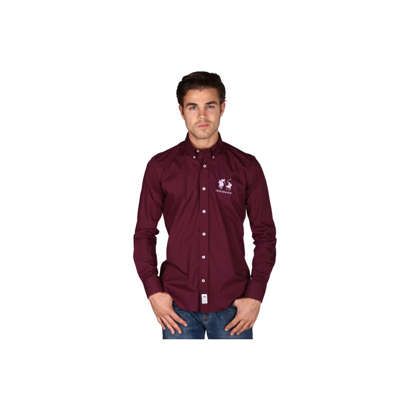 Galvanni Pánská bavlněná košile GLVWM1038941_MAROON