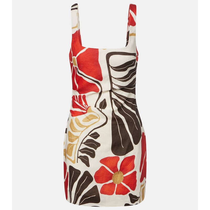SIR Julietta floral linen minidress