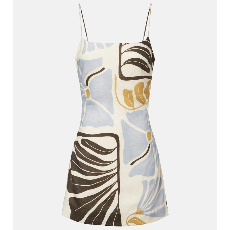 SIR Lola floral linen minidress